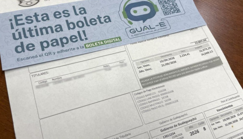 En Gualeguaychú la boleta digital ya reemplaza al papel y se recibe por correo electrónico