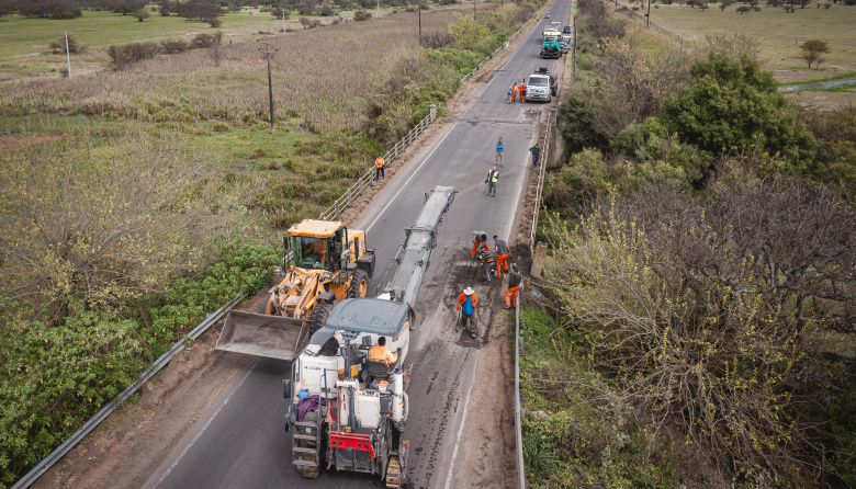 Más del 62 por ciento de avance en la mejora de seis rutas y un acceso