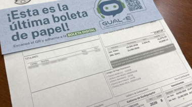 En Gualeguaychú la boleta digital ya reemplaza al papel y se recibe por correo electrónico