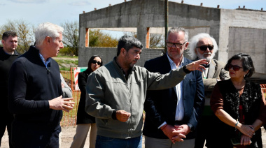 Villaguay: Nación, Provincia y Municipio recorrieron la obra de la nueva planta de efluentes cloacales