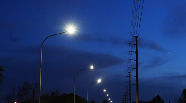 Renovaron la iluminación de San Benito con más de 450 luminarias LED