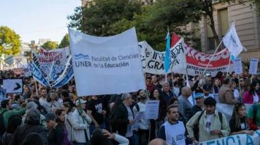 La Marcha Federal Universitaria tuvo una importante convocatoria en cuatro ciudades de Entre Ríos